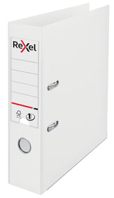 Rexel Choices Lever Arch File Polypropylene A4 75mm Spine Width White (Pack 10) 2115502
